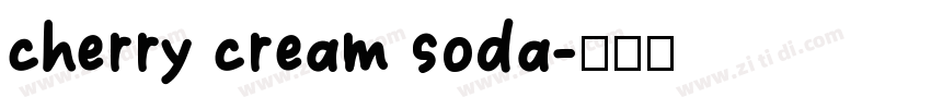 cherry cream soda字体转换